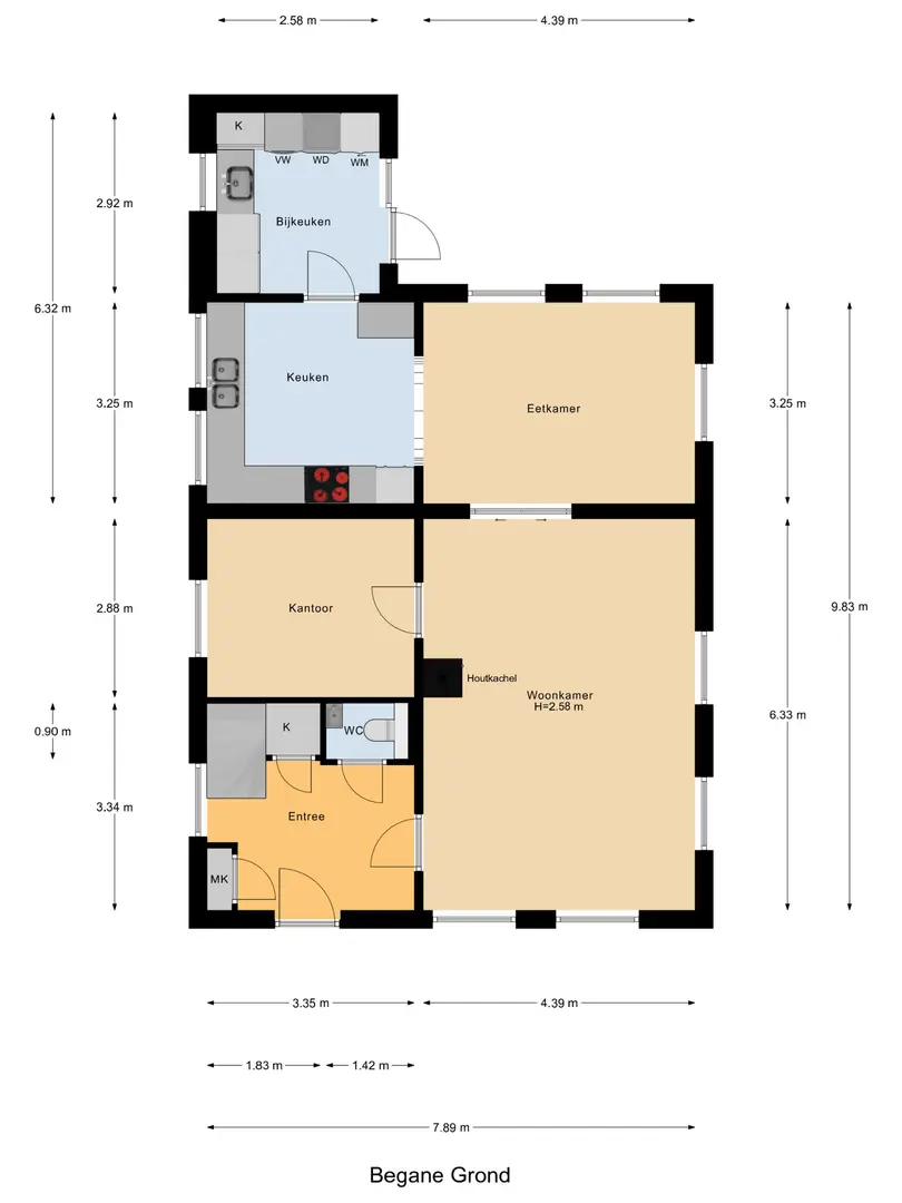 Plattegrond begane grond